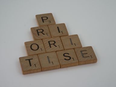 Prioritise alphabet blocks